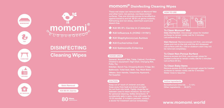 Disinfecting Cleaning Wipes - Momomi