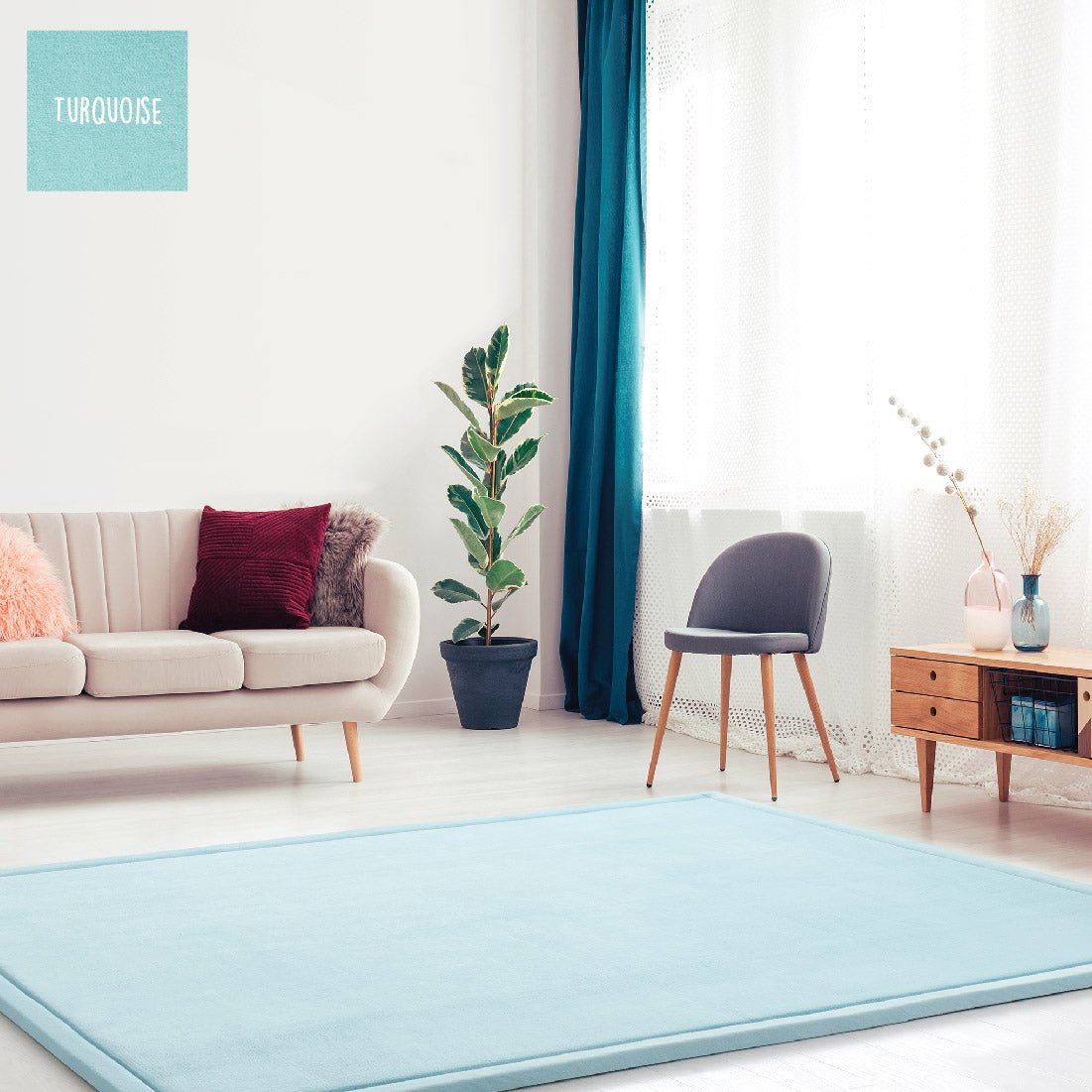 Award Winning Soft Touch Momomi® Mat (Turquoise) | Revolutionary